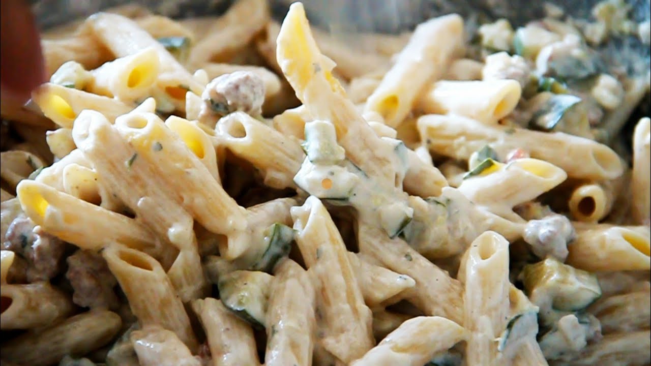 PENNETTE SAPORITE salsiccia zucchine e panna