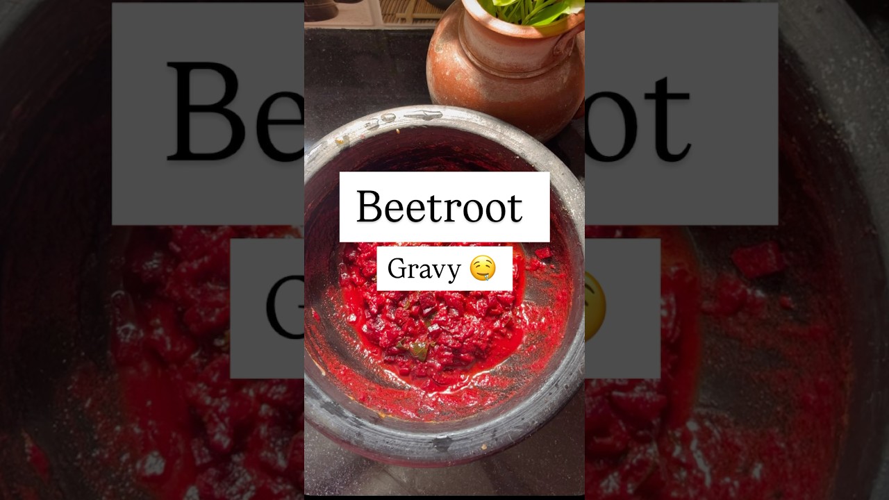 💫 Beetroot gravy for rice / Beetroot Recipe #trending #youtube #shorts #ytshorts #trendingshorts