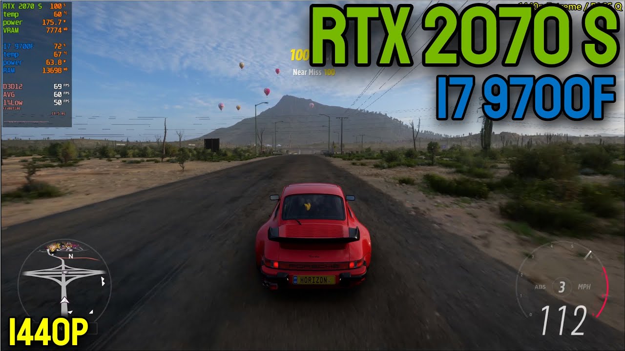 RTX 2070 SUPER + I7 9700F - Forza Horizon 5 - 1440p - All Settings