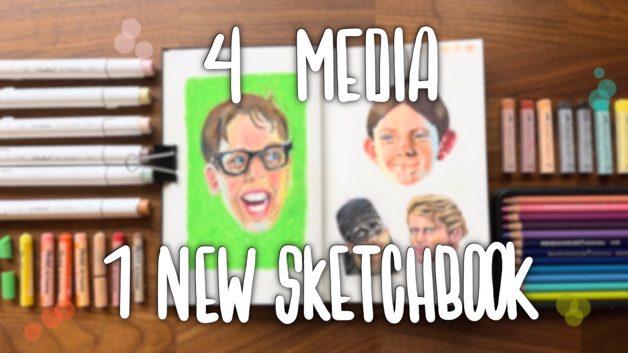 Testing Strathmore with 4 Different Media and loving it! | 500 Series Strathmore Sketchbook