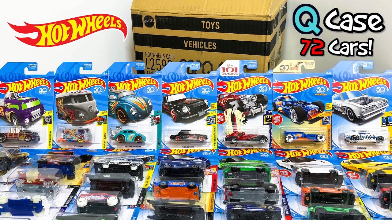 Unboxing Hot Wheels 2018 Q Case 72 Car Assortment!