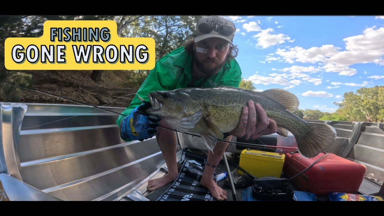 Murray Cod Fishing Gone Wrong 😳Spinnerbaits, Big Hits and Stitchs To The Face