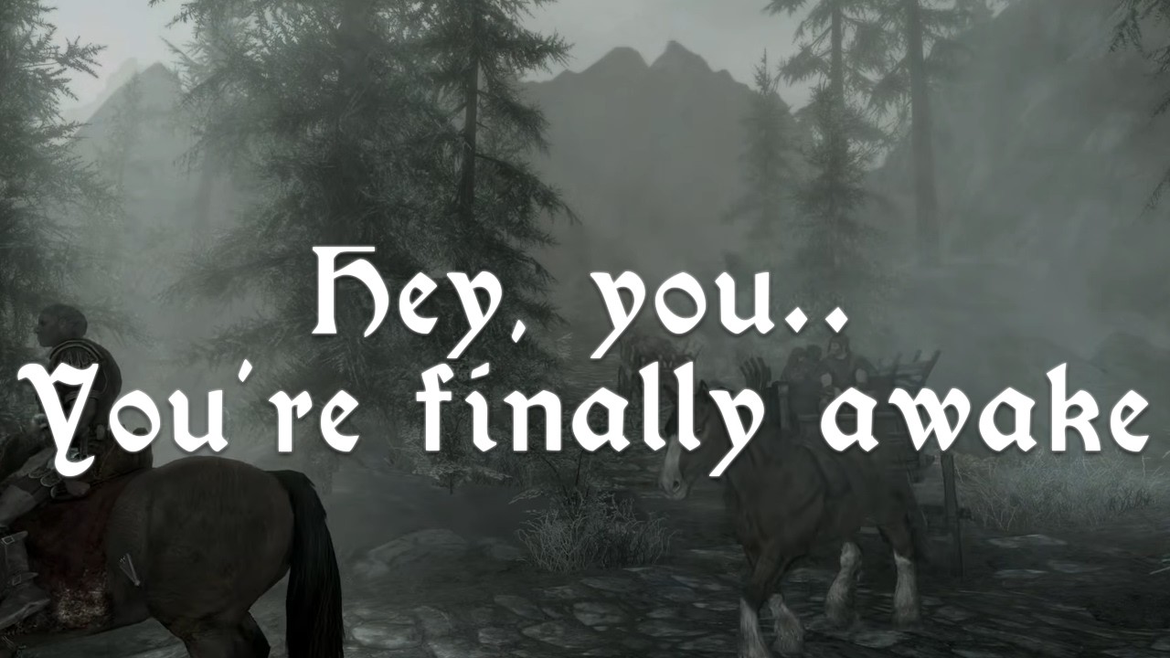 Hey You! You're Finally Awake | Relaxing Skyrim Ambient Music