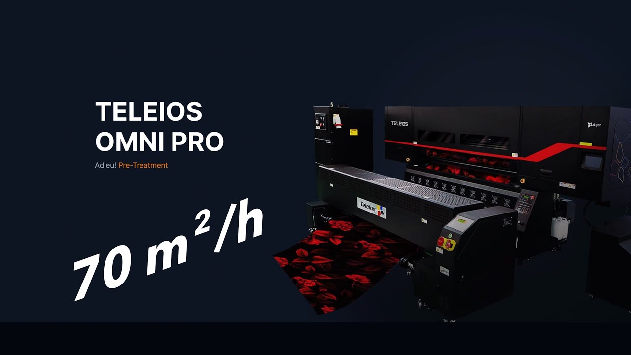 #112  DGI-dgen TELEIOS OMNI PRO - Pre-treatment and printing in one machine. Direct pigment printing