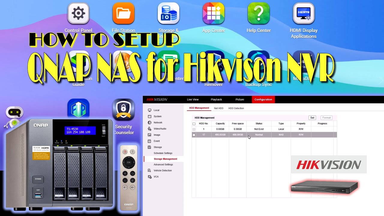 How to  Setup your QNAP NAS as a storage For Your Hikvision NVR IP Camera Recorder | Ozzysero