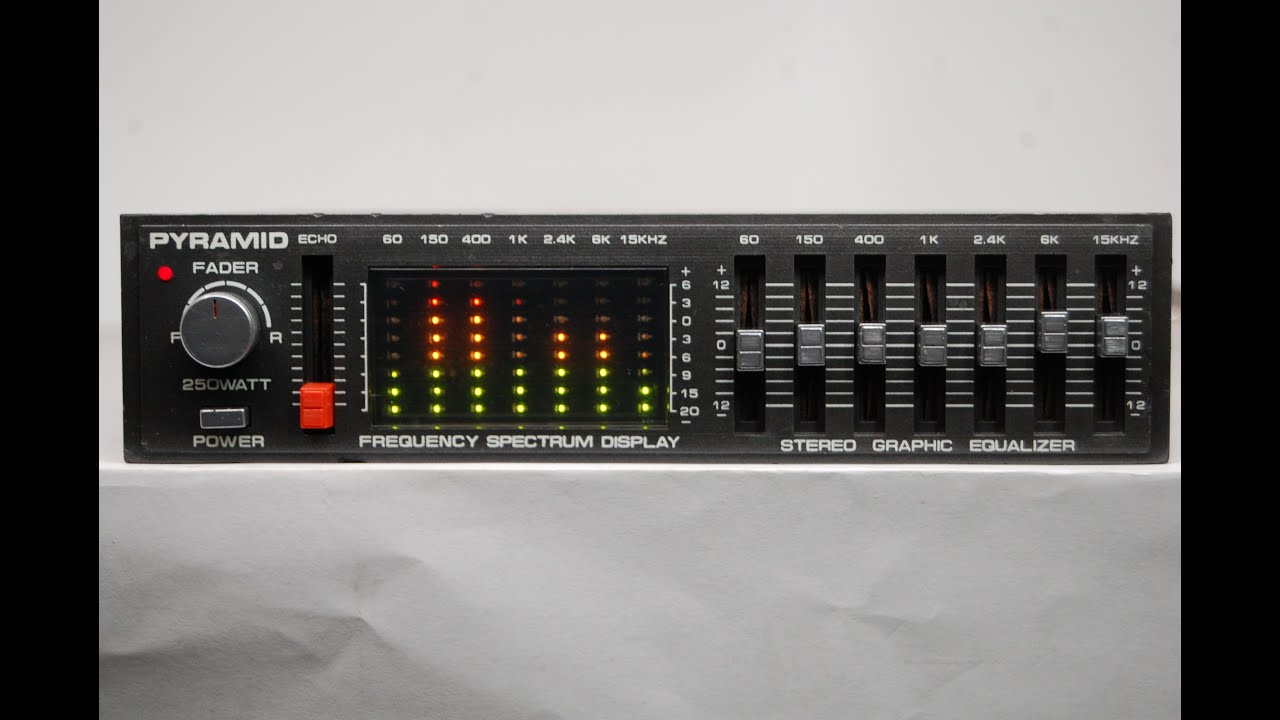 Vintage Pyramid SE708 ECHO EQ 7 Band Graphic Equalizer w/Spectrum Analyzer #4