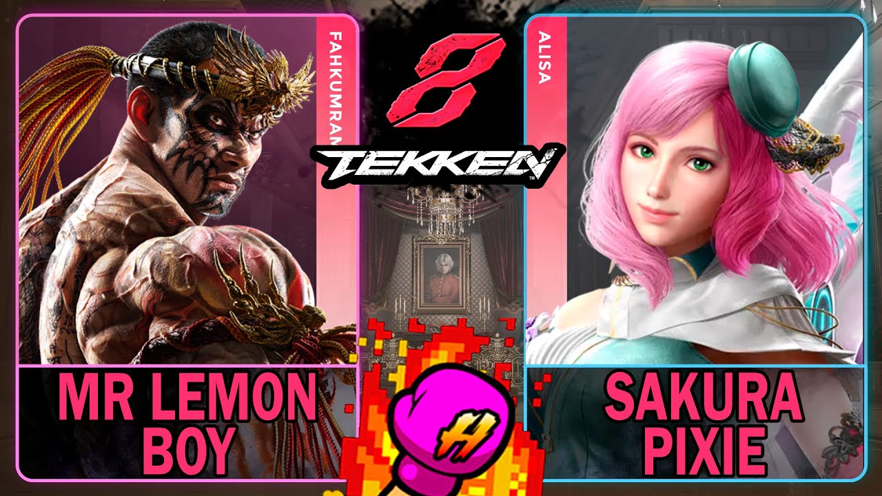 Tekken 8 Mr Lemon Boy (FAHKUMRAM) VS Sakura Pixie (ALISA)🥊 鉄拳8🥊4K 60ᶠᵖˢ🥊T8🥊TK8 #tekken