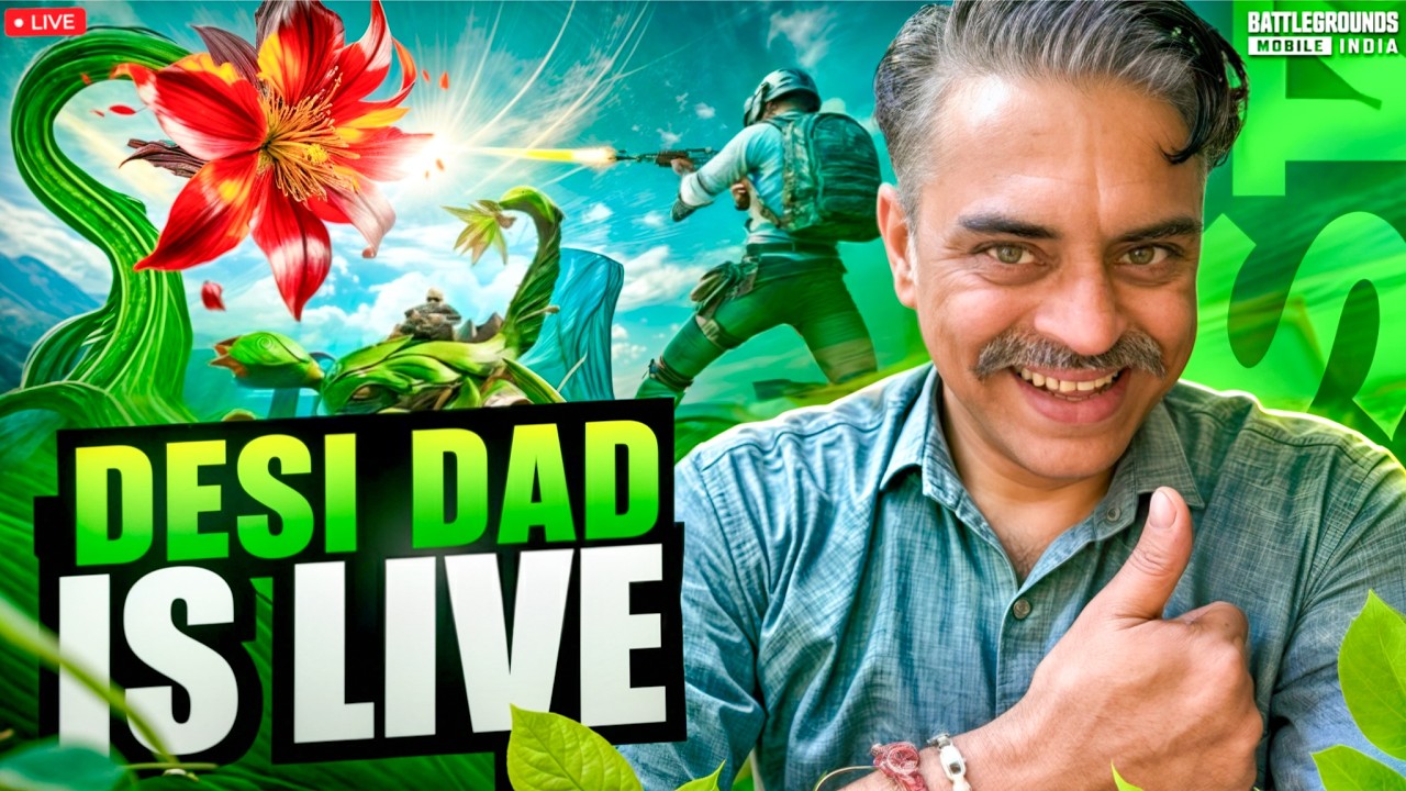 BGMI LIVE STREAM WITH RUSH GAMEPLAY  | DESI DAD yt  #shorts #foryou #bgmi #viral #trending