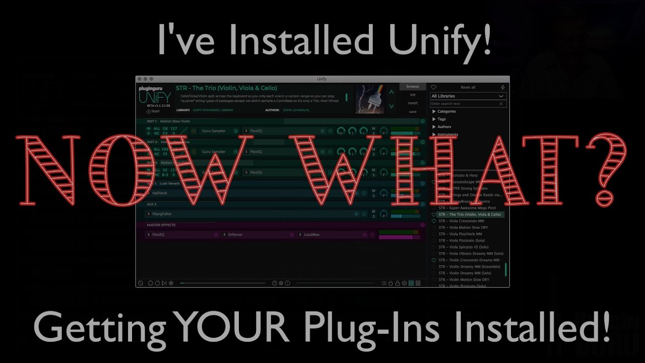 Unify установлен... Что теперь?