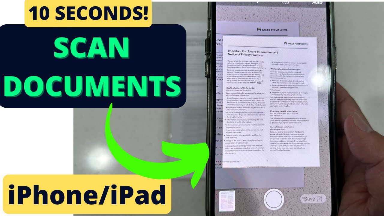 How to Scan Documents with iPhone / iPad