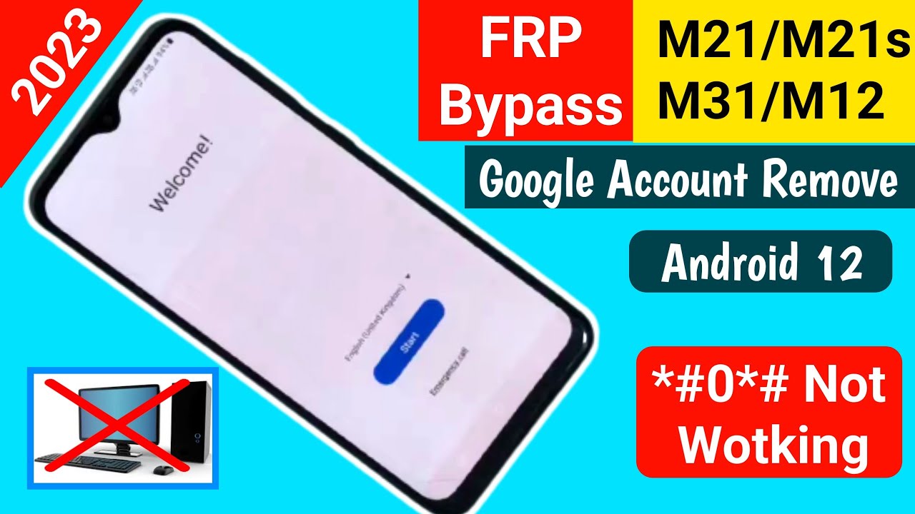 Samsung M21,M21s,M12,M31,A31, Frp Bypass Android 12 || Samsung Android 12 Google Account Remove 2023