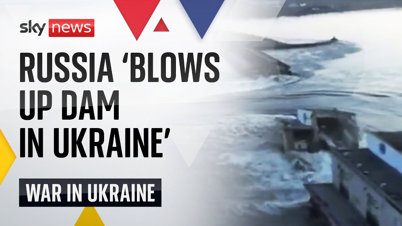 Ukraine War: Thousands of homes at risk after dam is blown up