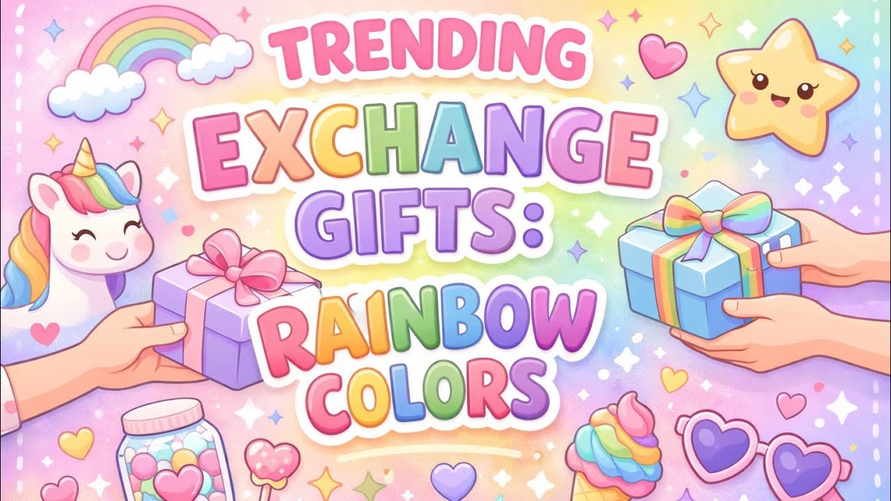 🎁 Популярные подарки для обмена: Радужные цвета 🌈 | Красочные и простые идеи подарков, которые по...