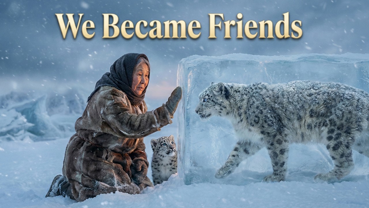 A Lonely Elder Found a Snow Leopard Frozen in Ice — The Choice She Made Changed Everything