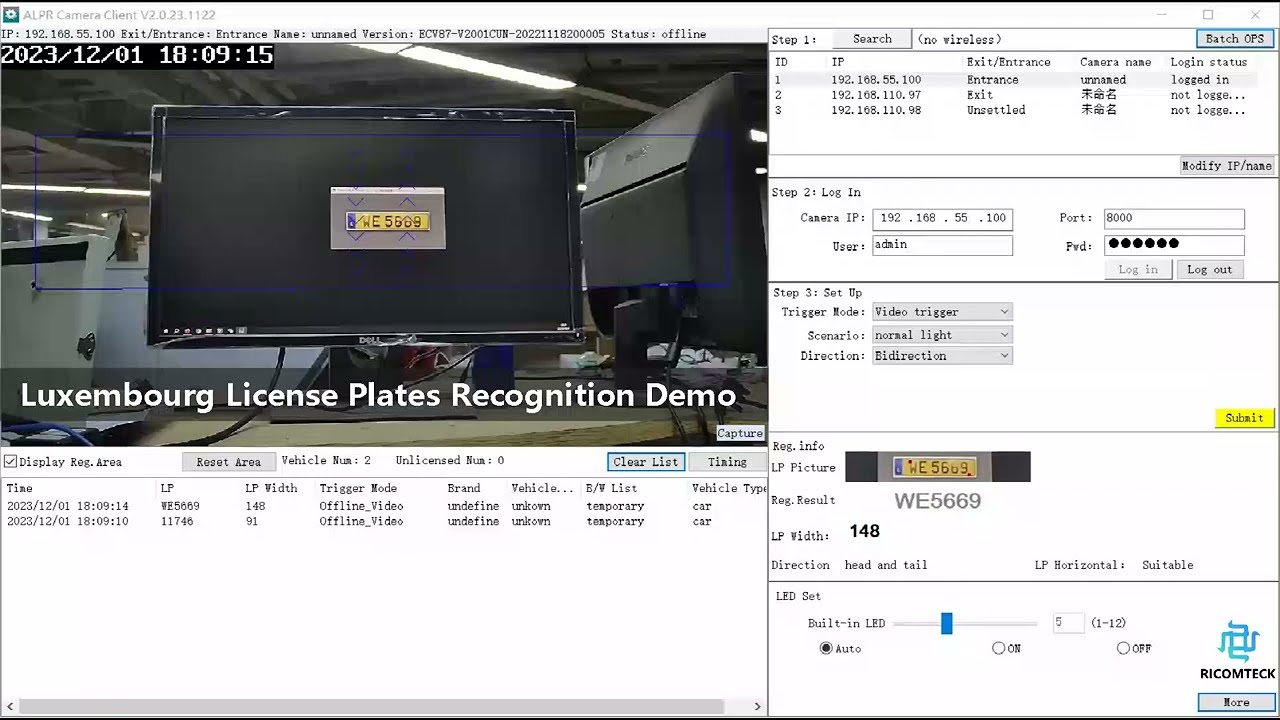 Luxembourg Automatic Number Plate Recognition AI ANPR Demo API/HTTP for All Language SDK C#/Java/C++