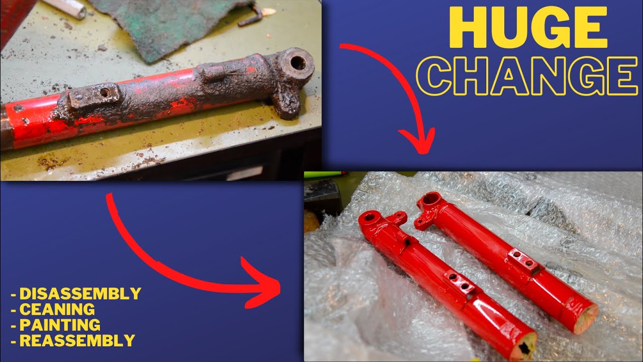 Revisione forcelle/Front forks restoration  - Rebuilding an old Italian motorcycle Moto Guzzi pt.10