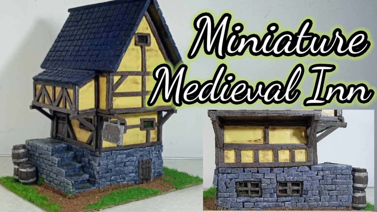 Как построить миниатюрный средневековый дом Village Inn