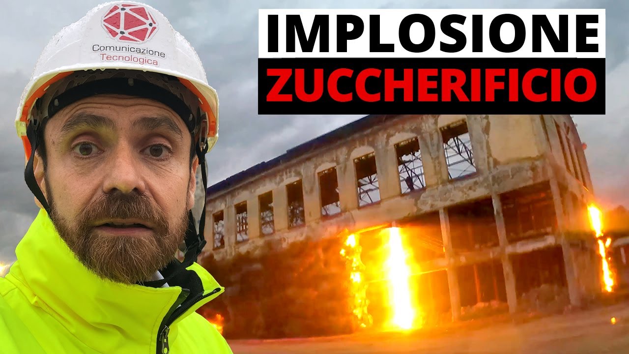 IMPLOSIONE della fabbrica abbandonata… pronta per essere riciclata!