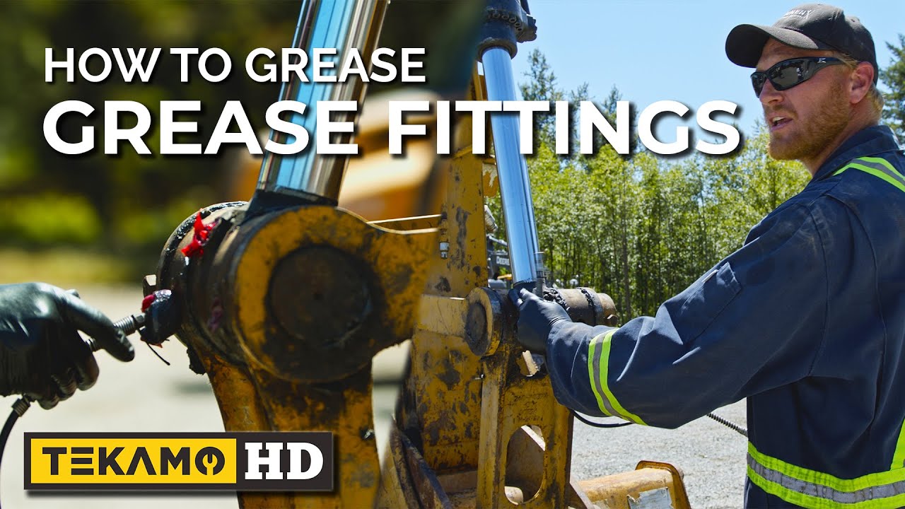 He Greases Excavator Fittings In UNDER 4 MINUTES