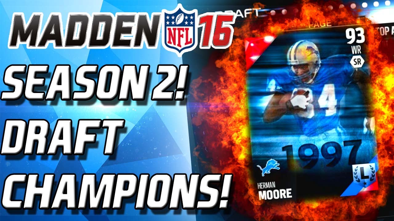 Ultimate Legend Draft? Draft Champs Season 2! - Madden 16