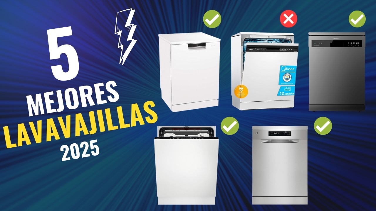 Los 5 MEJORES LAVAVAJILLAS CALIDAD-PRECIO 2025 en Amazon 🔥 | Lavavajillas Buenos y Baratos