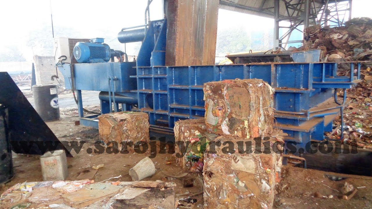 IRON MS STEEL SCRAP BALING BALER BUNDLING PRESS PRESSING MACHINE EQUIPMENT