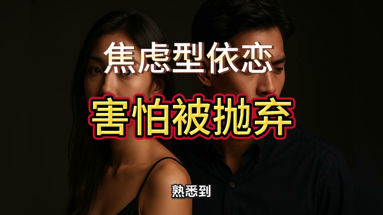 焦虑型依恋的内心独白：我不值得被爱，我害怕被抛弃