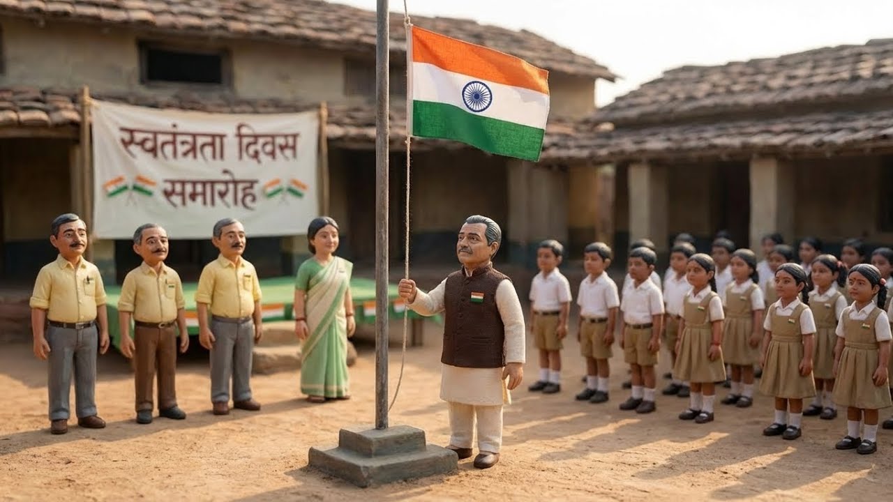 26 January Special 🇮🇳 | Gaon Ke School Ka Dil Chhoo Jane Wala Program| Miniature Story