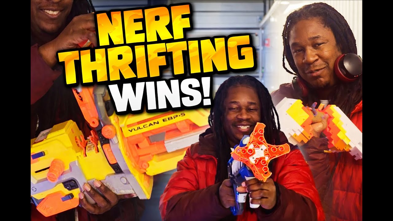 I FOUND MY NEW FAVORITE NERF BLASTER! NEW NERF THRIFT STORE FINDS 1!