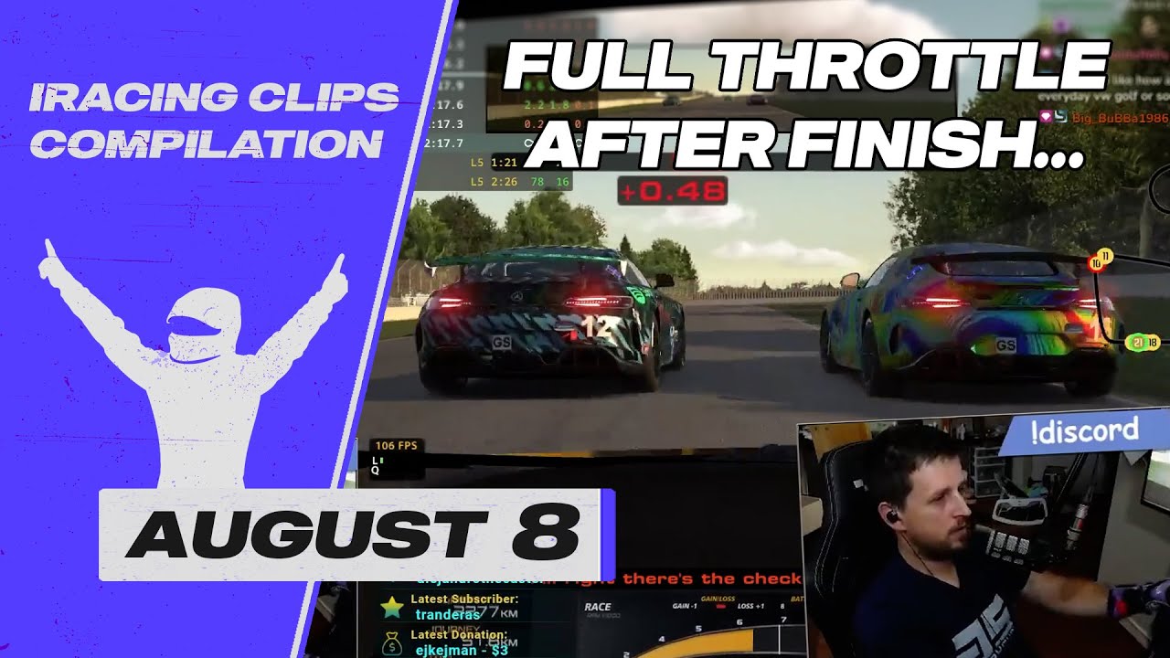 August 8 | iRacing Clips Compilation