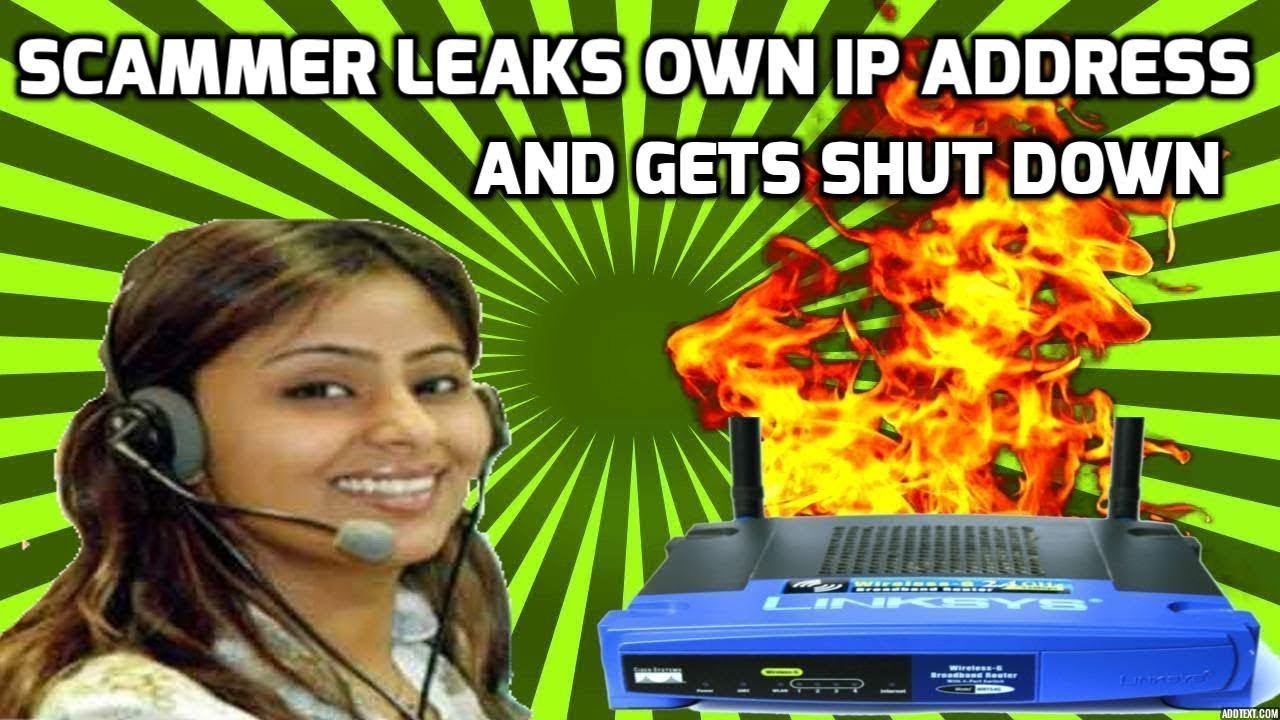 Scammer Leaks Own IP - Callcenter SHUT Down!