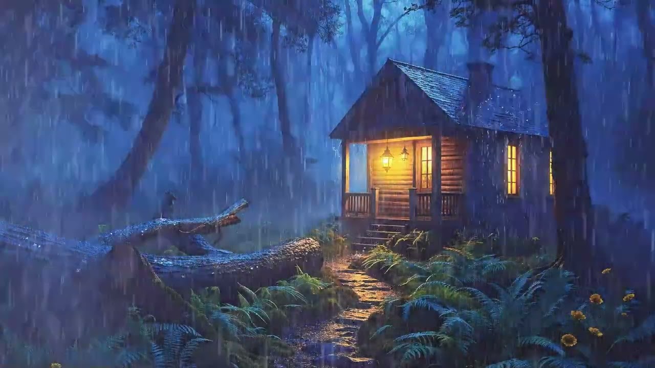 99% Fall Asleep Fast 🌧️ Rain & Thunder Night for Deep Sleep