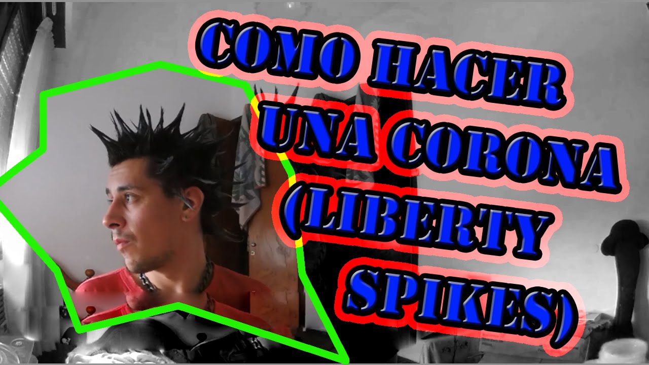 Como hacer una corona punk? How to make liberty spike with homemade gel? (CC ENGLISH)