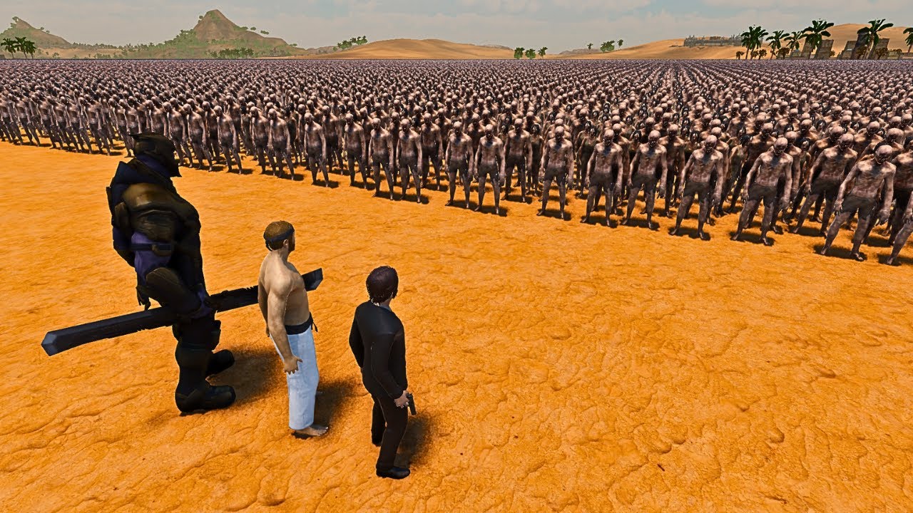 JOHN WICK, CHUCK NORRIS, THANOS VS 500,000 ZOMBIE - ULTIMATE EPIC BATTLE UEBS2 227