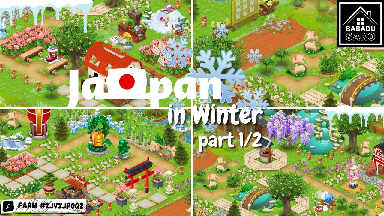 EP.148 : Japan in Winter part 1/2 - HayDay FarmDesign!