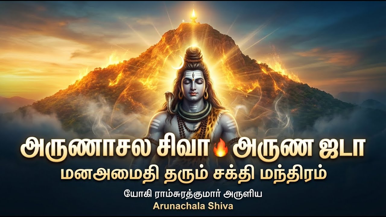 அருணாசல சிவா 🔥 அருண ஜடா | மனஅமைதி தரும் சக்தி மந்திரம் | Arunachala Shiva Mantra