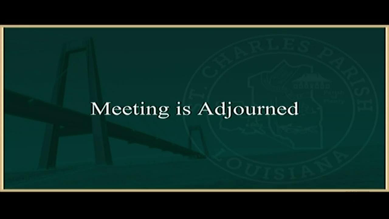 St. Charles Parish Council Meeting for October 20, 2025