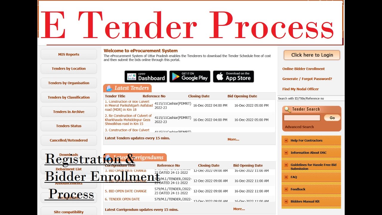 #etender,#etenderup,#upetnder @Part-02 ||  eTender || Tender || eTender UP, MP, Rajsthan, Delhi ||
