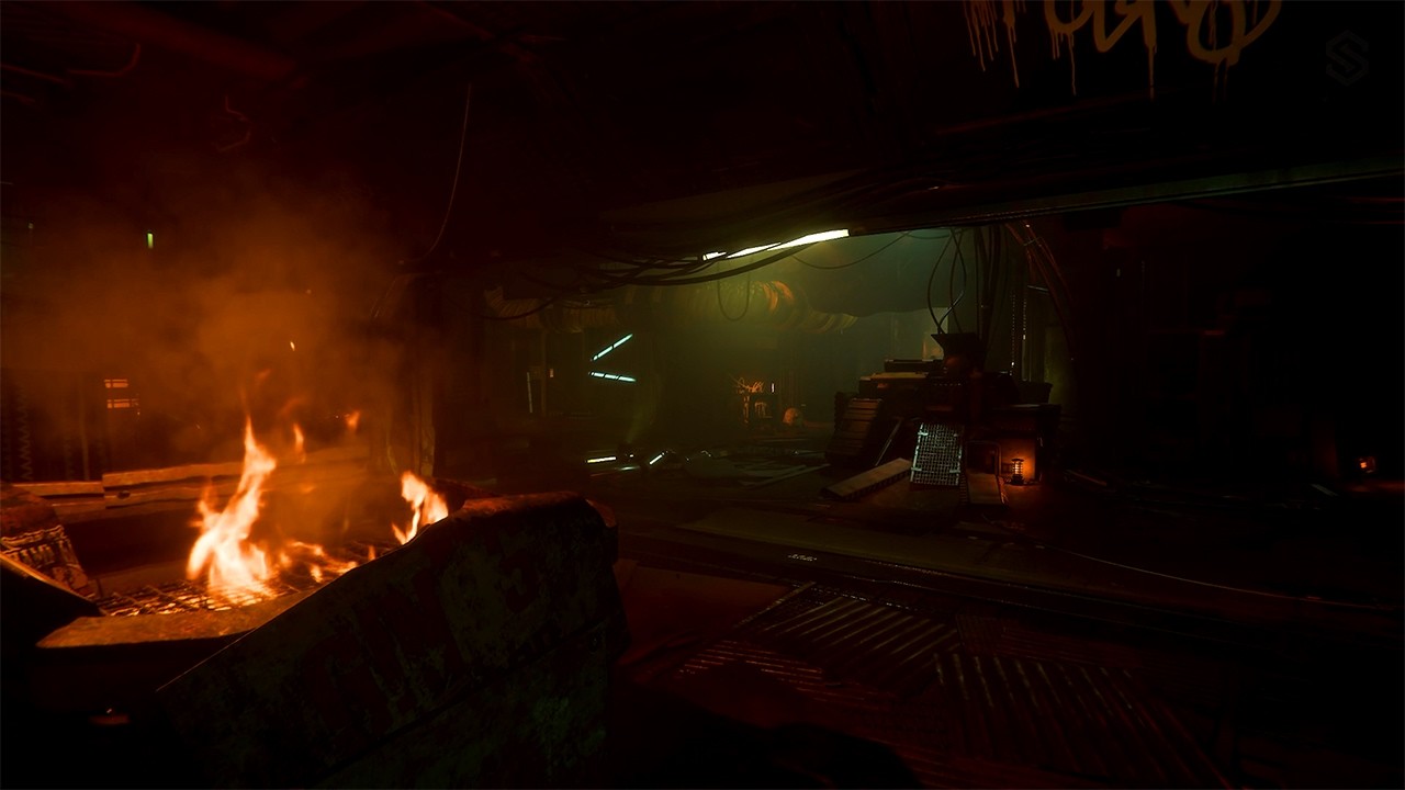 Star Citizen Ambience | Pyro – Station Fireplace | Cozy Sci-Fi Campfire