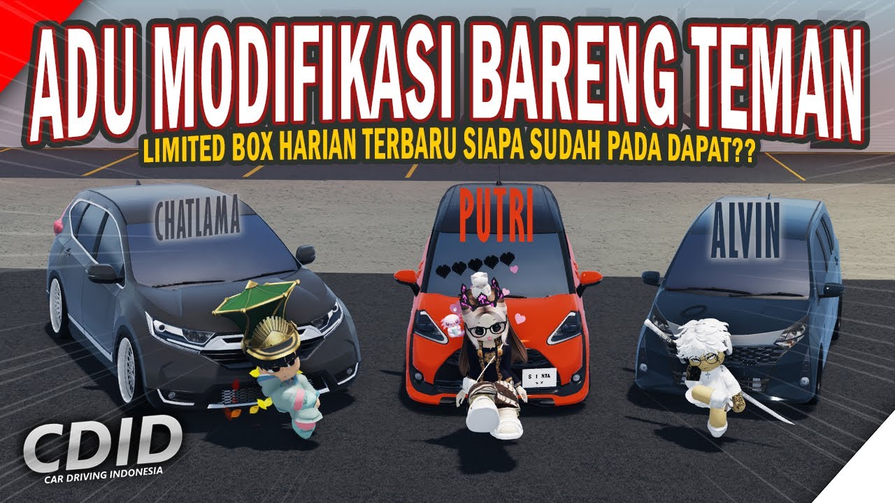 Adu Modif Mobil Limited CDID sama Temen-temen! Hasilnya Di Luar Nalar! | CDID UPDATE ROBLOX V2.3