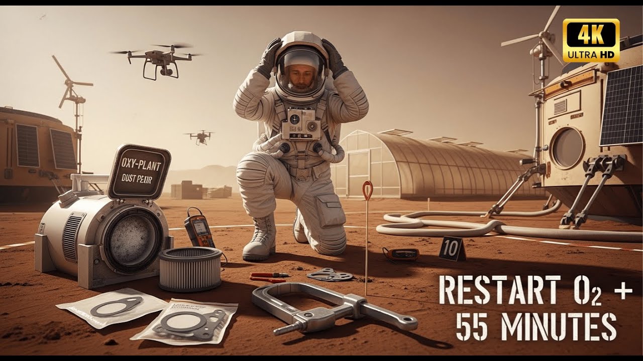 Survival on Mars Part 10: O₂ Reserve Crash  ISRU Offline  55 Minute Deadline.