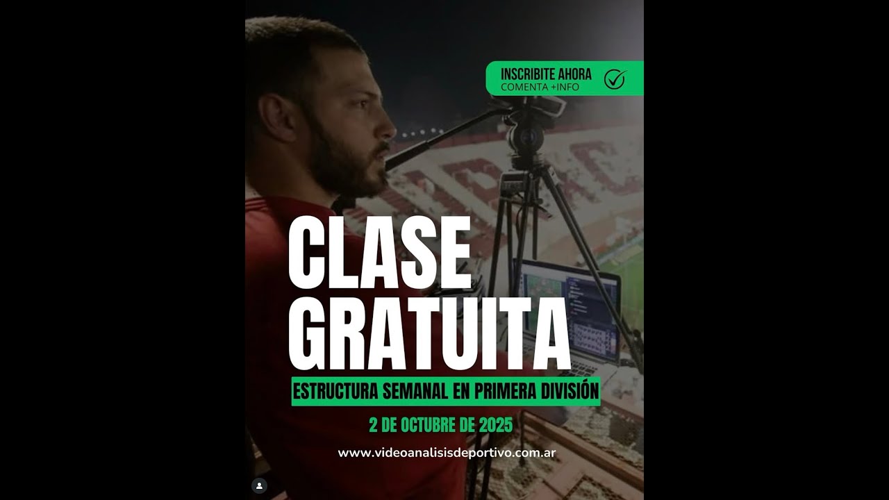 CURSO DE VIDEOANALISIS /CLASE GRATUITA / OCTUBRE 2025