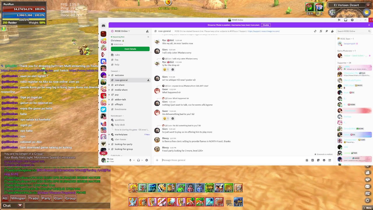 ROSE Online - Last Stream of 2025?!! Happy New Year!!!