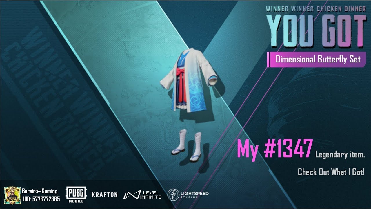 New Dimensional Butterfly Set | Burair Gaming is Live (No.128) #burairgaming #ultimatecrate #pubg