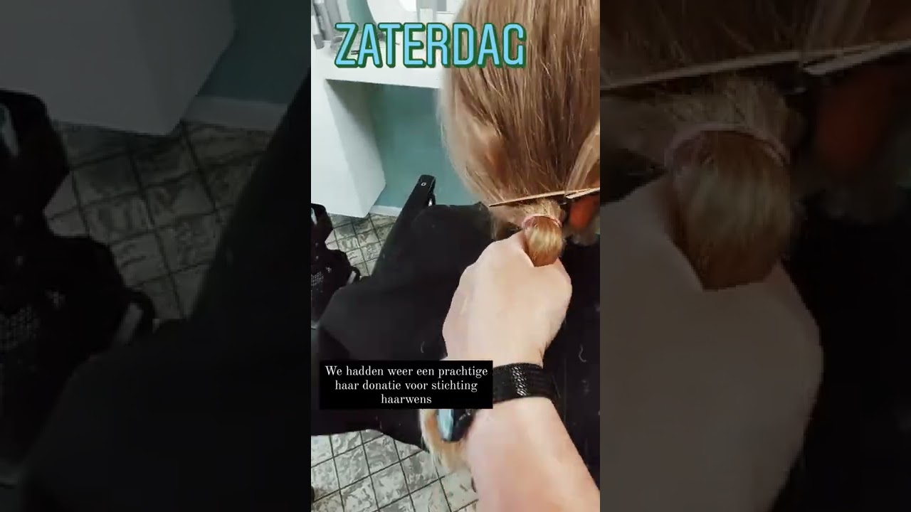 Stuk van je haar eraf voor stichting haarwens