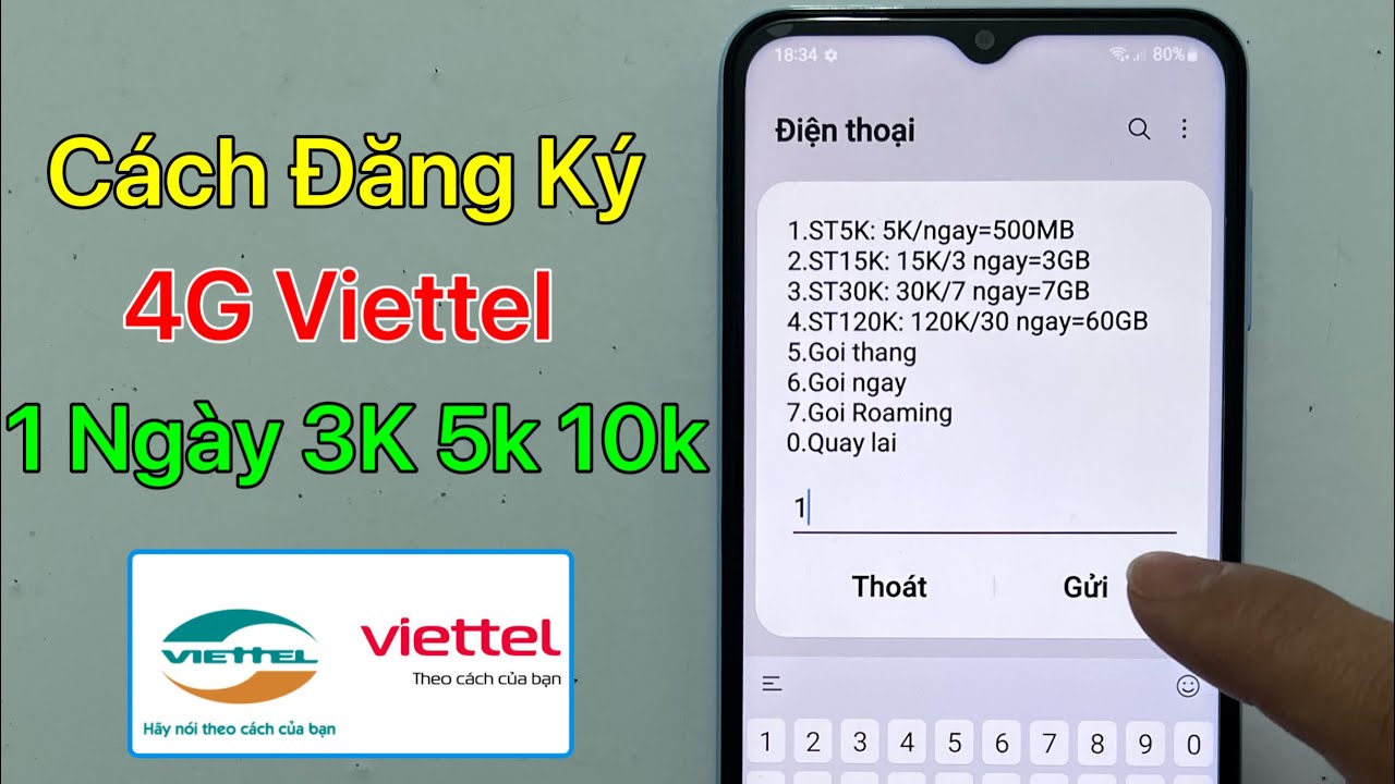 Cách Đăng Ký 4G Viettel 1 Ngày 5k 10k 3k - Cách Đăng Ký Mạng Viettel 2024
