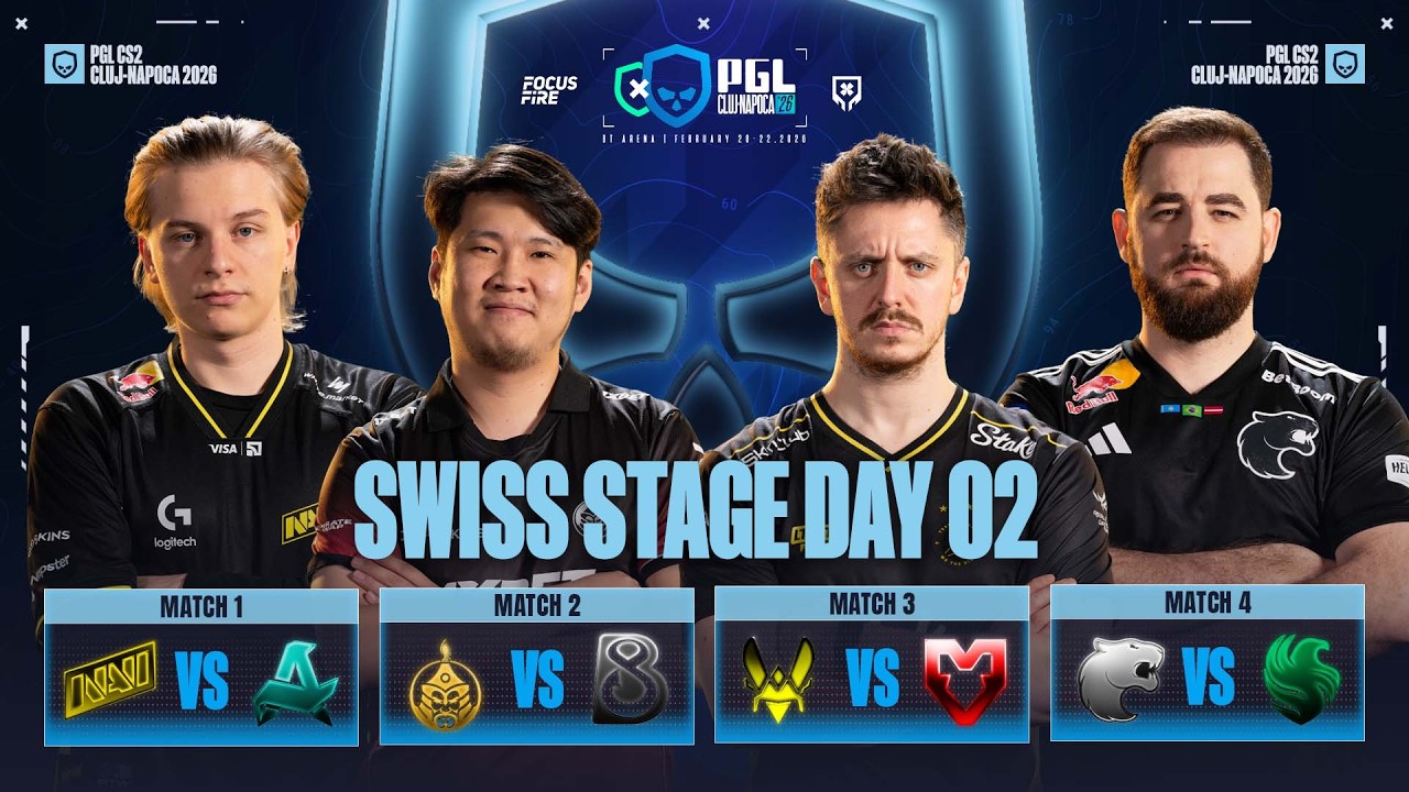 [FIL] PGL Cluj Napoca 2026 Grp Stage - NAVI vs Aurora, MongolZ vs B8, VIT vs MOUZ, FURIA vs Falcons