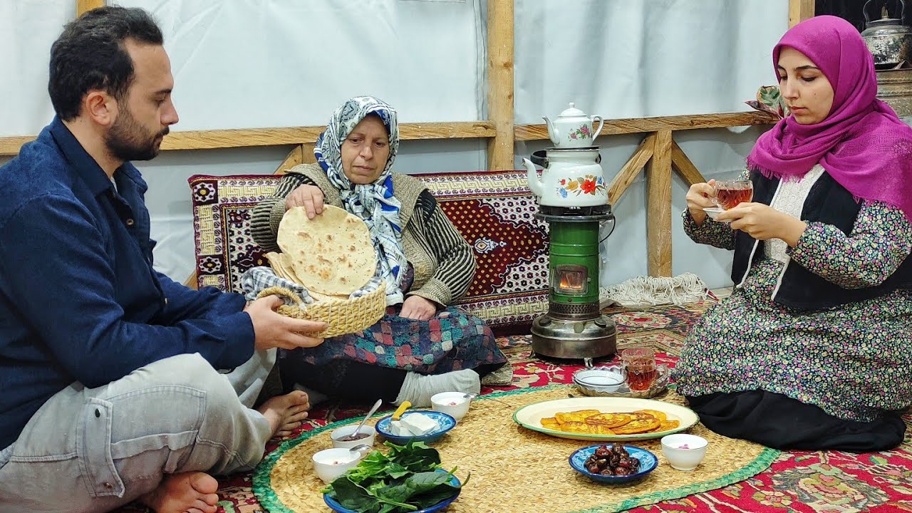 A Full Day Routine of Ramadan  in The Village | Local bread and Dessert with Cow milk