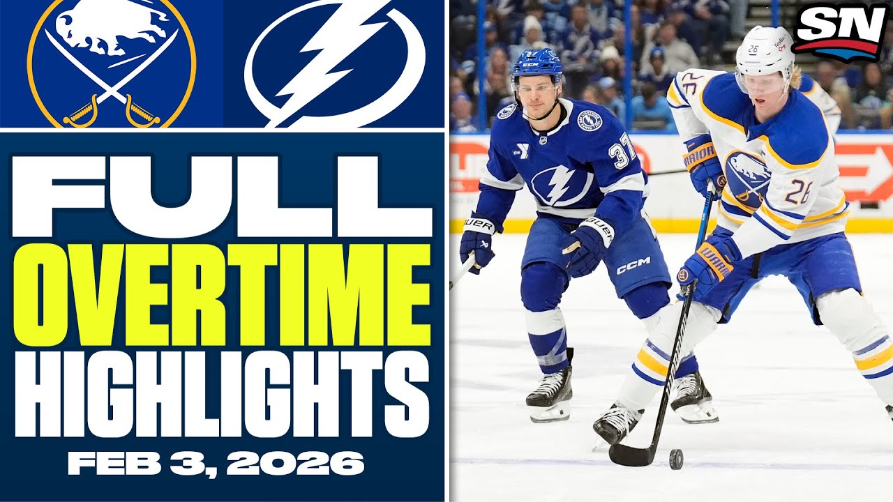 Buffalo Sabres at Tampa Bay Lightning | FULL Overtime Highlights - February 3, 2026