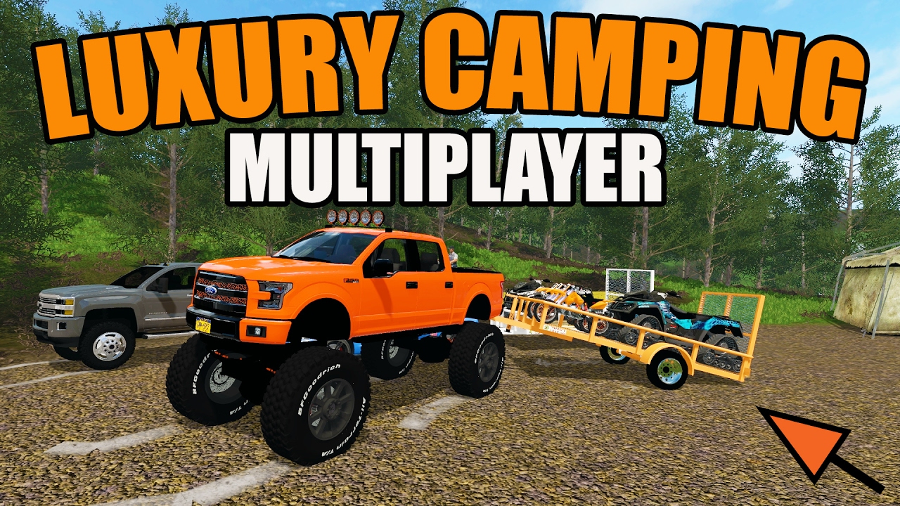 FARMING SIMULATOR 2017 | LUXURY CAMPING | MULTIPLAYER | KTM 125 | RAZOR